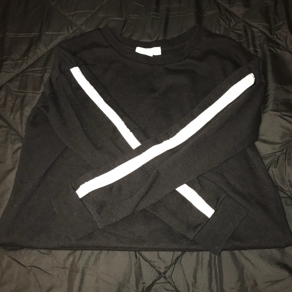 Forever21. Small, long sleeve T beaded sleeves